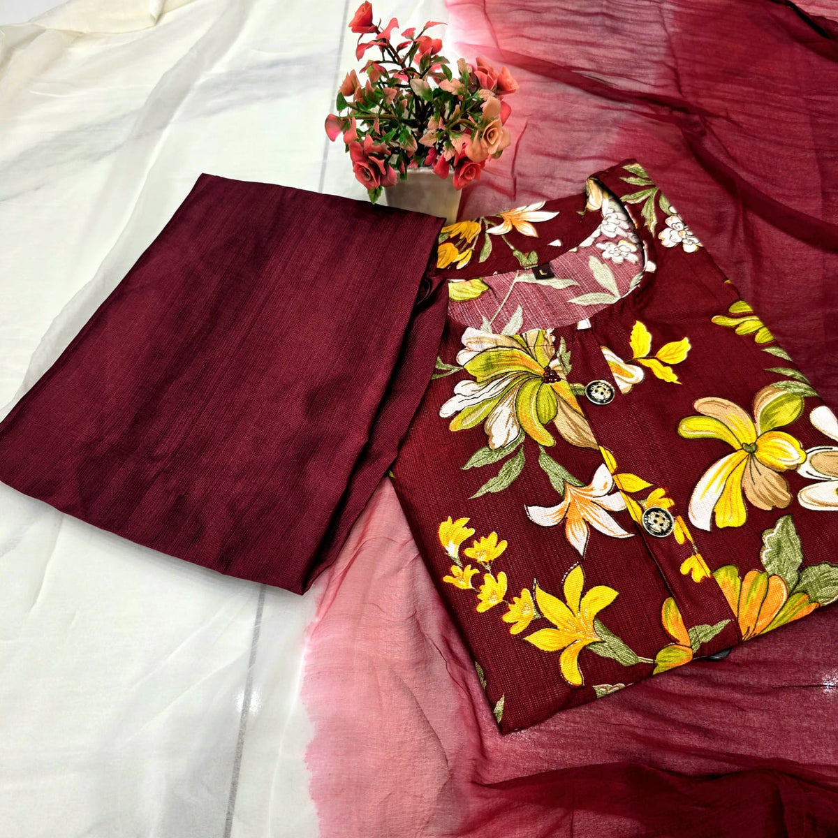 Semi Vetican Chudi Set