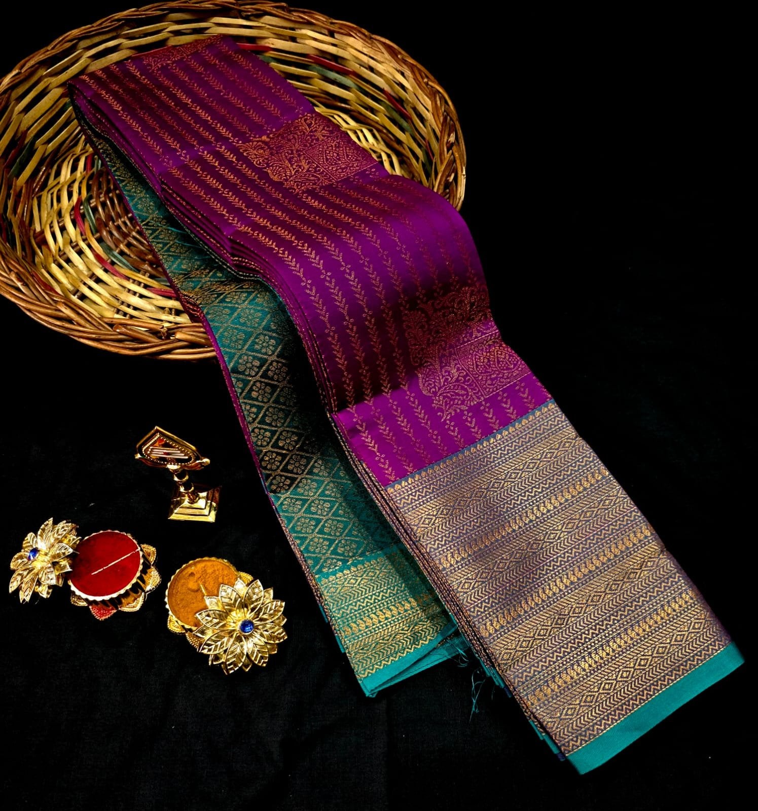 Vaira Oosi Semi Silk Rani Purple