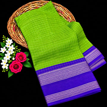 Checked Silk Saree