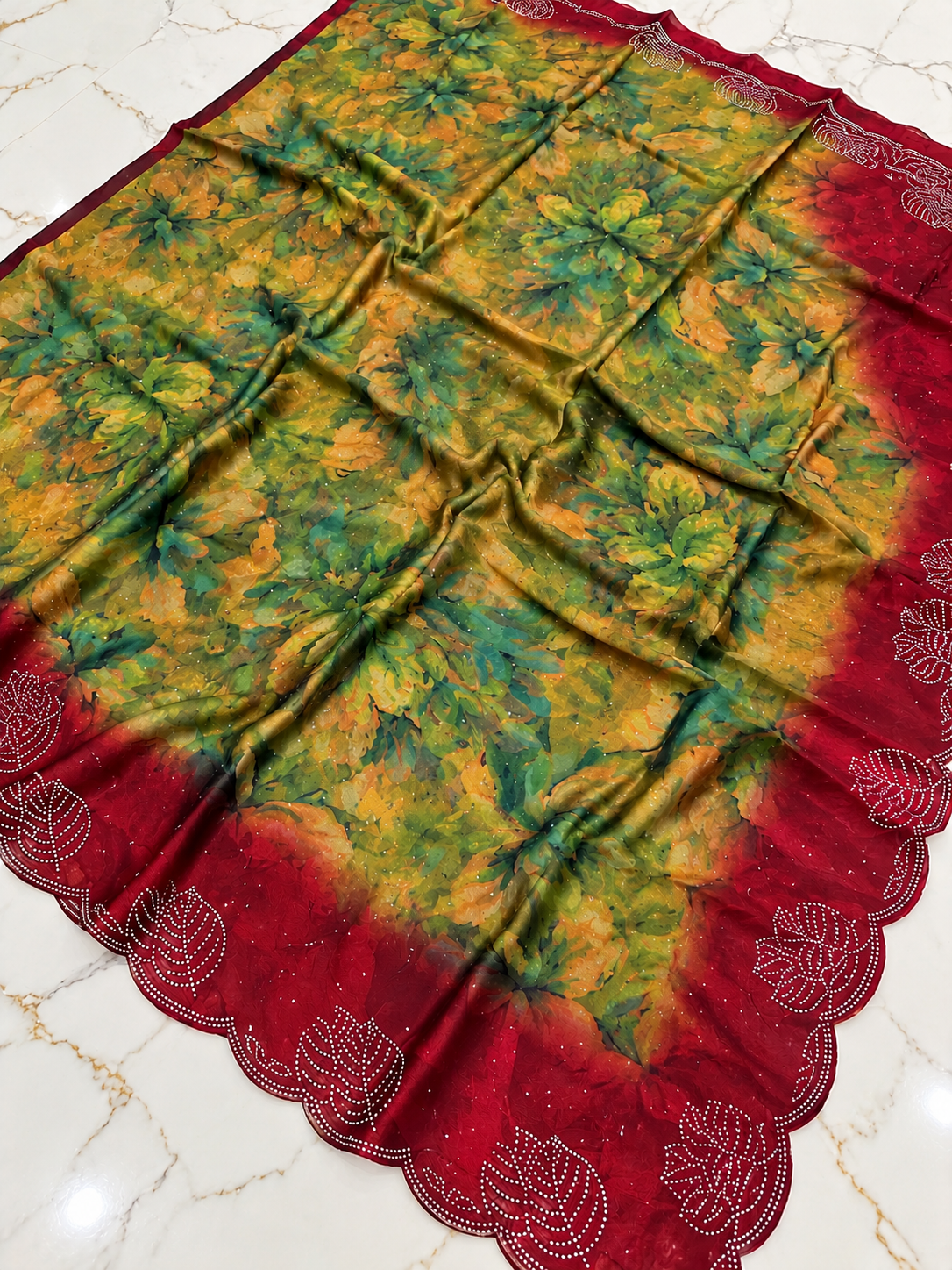 Royal Silk With Stone Work Saree