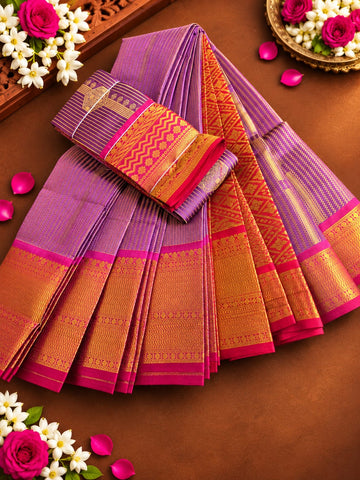 Classic Checked Vairaoosi Silk Saree ( Same Colour Only Dispatch )