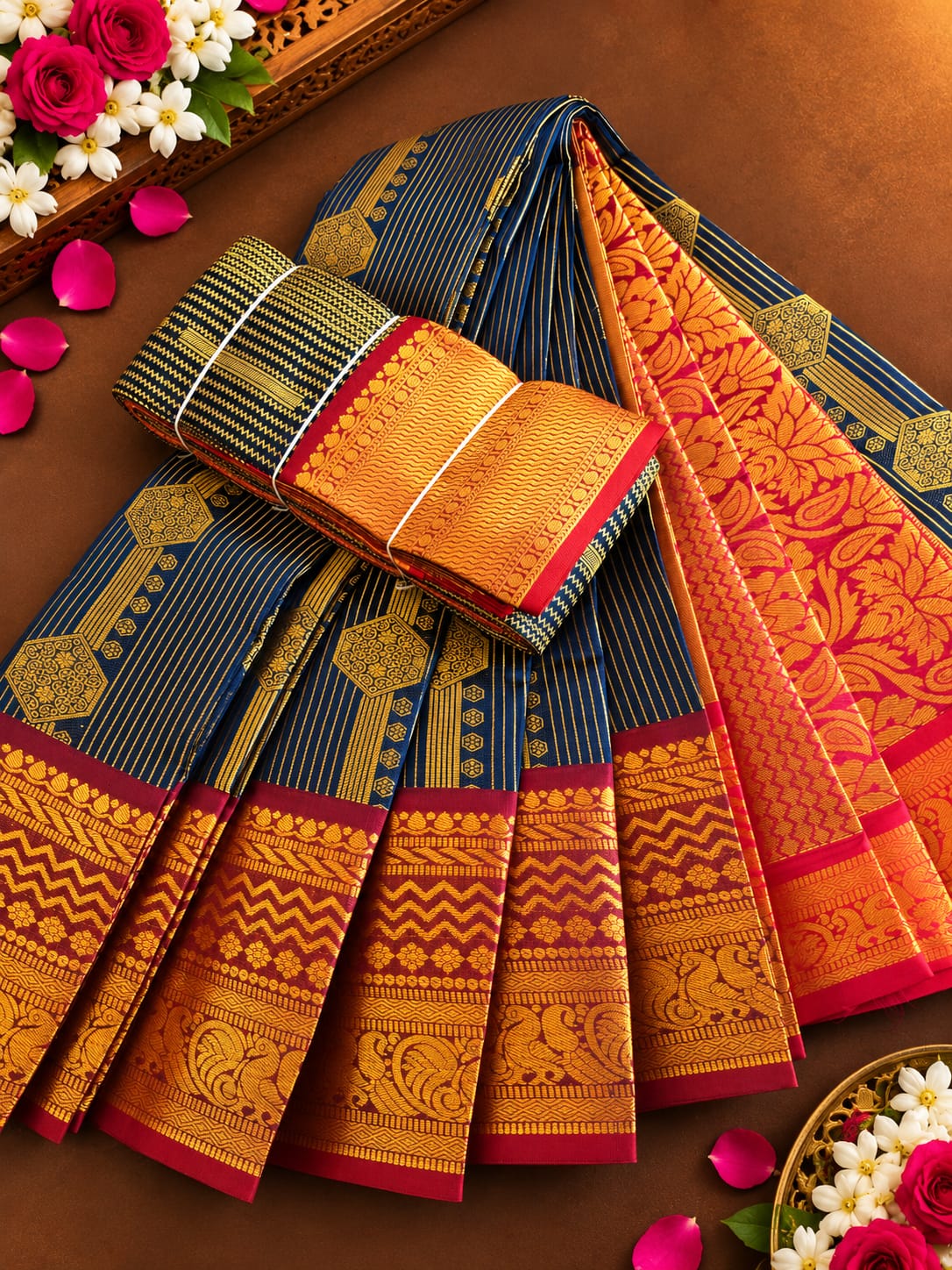 Classic Checked Vairaoosi Silk Saree ( Same Colour Only Dispatch )