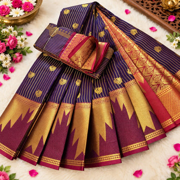 Classic Checked Vairaoosi Silk Saree ( Same Colour Only Dispatch