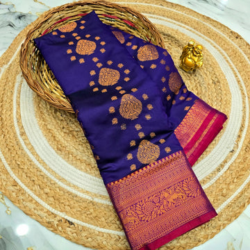 Traditional Soft Silk Zari Border Saree