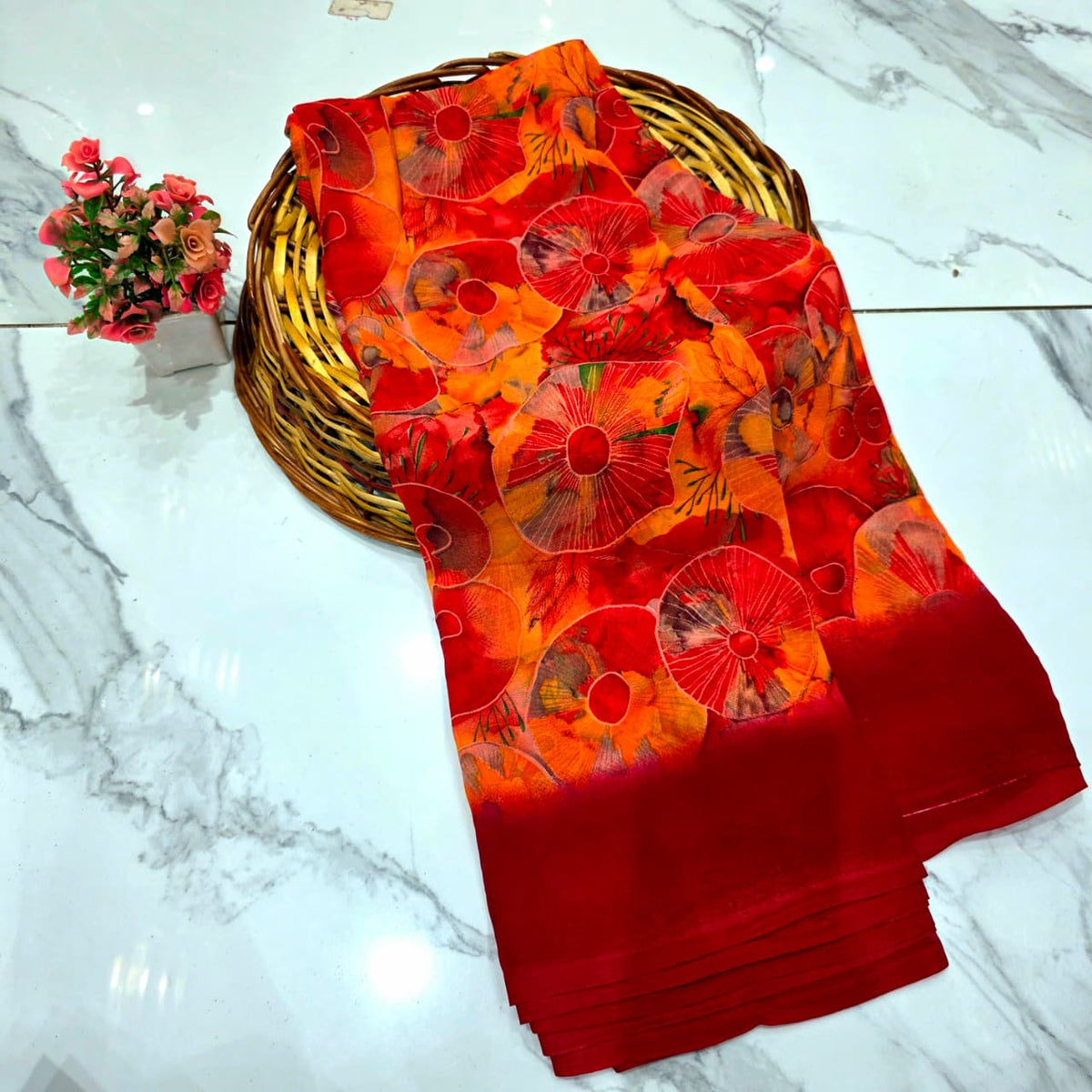 Digital Poonam Silk Saree
