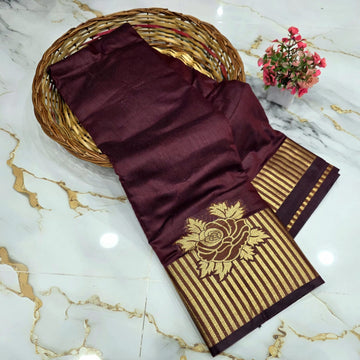 Rose Butta Silk Saree