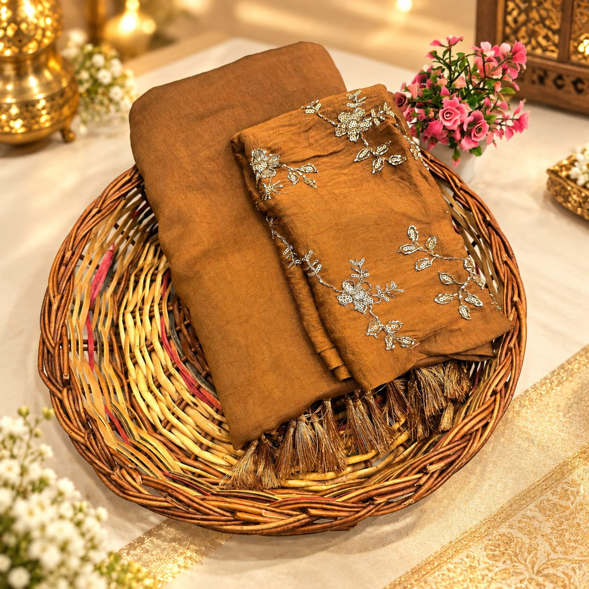 Diwali Special Crush Type Saree