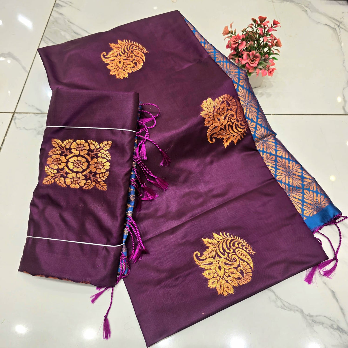 Luxury Soft Silk Saree ( Same Colour only dispatch )