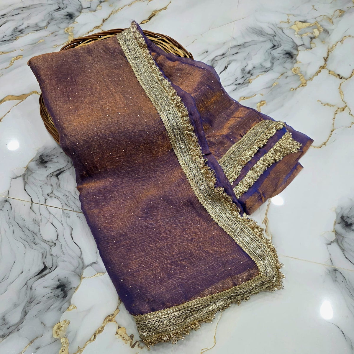 Aqua Mint Grand Zari Saree