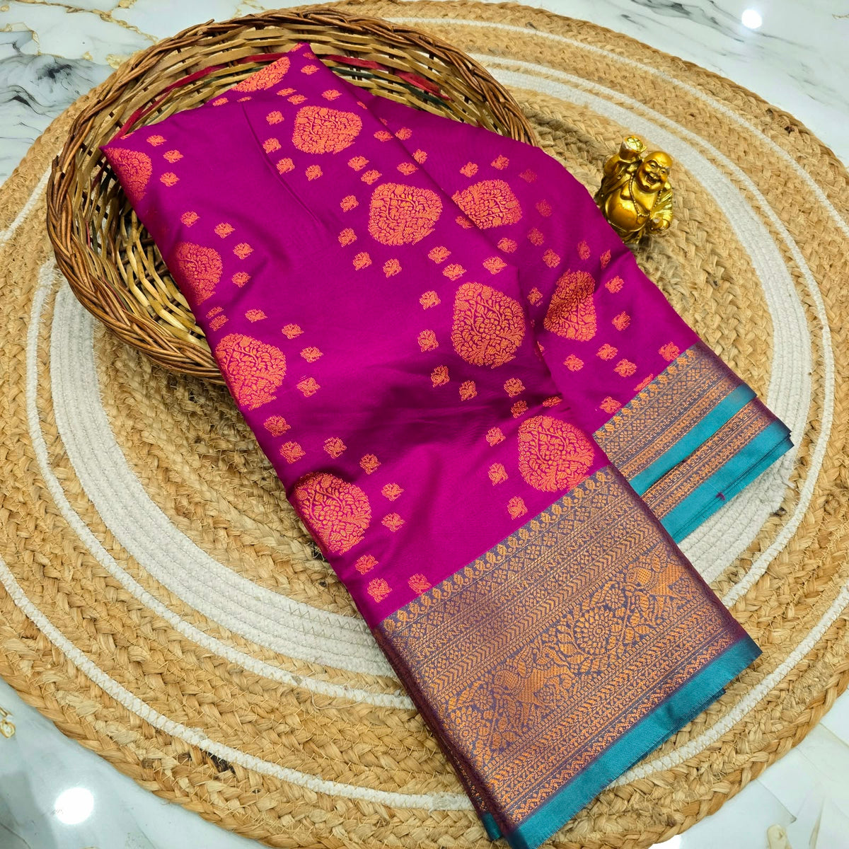Traditional Soft Silk Zari Border Saree