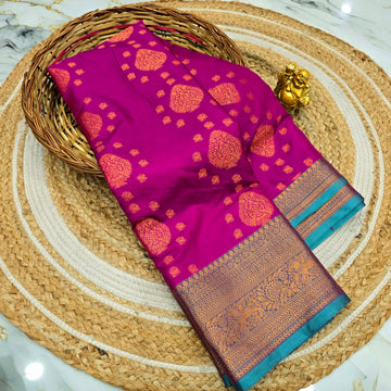 Traditional Soft Silk Zari Border Saree
