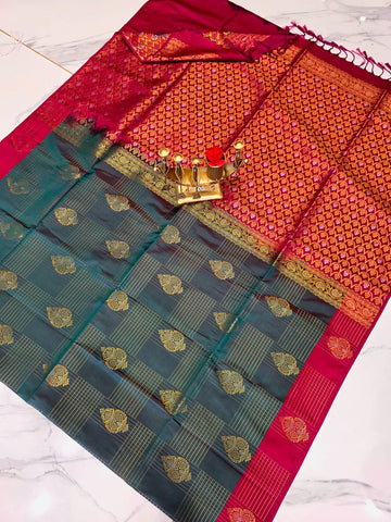 Premium Kanchi Luxury Soft Silk Saree