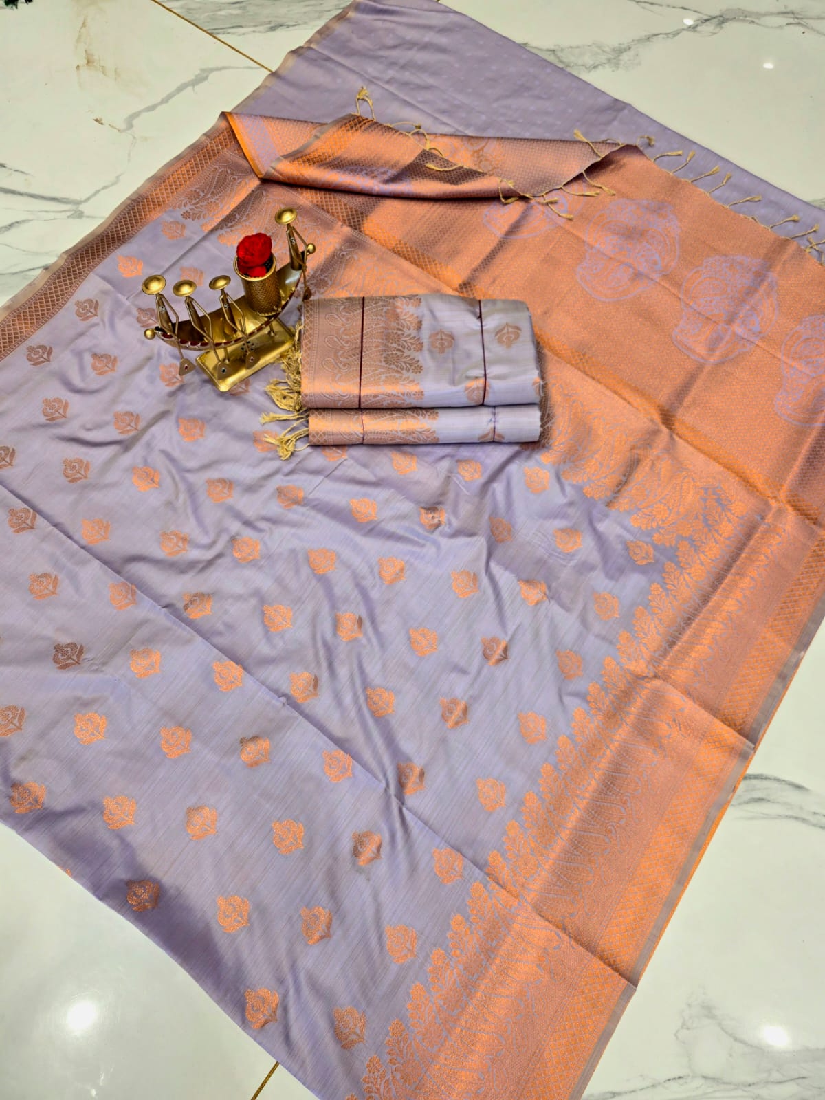 Royal Paisley Luxury Soft Silk Saree