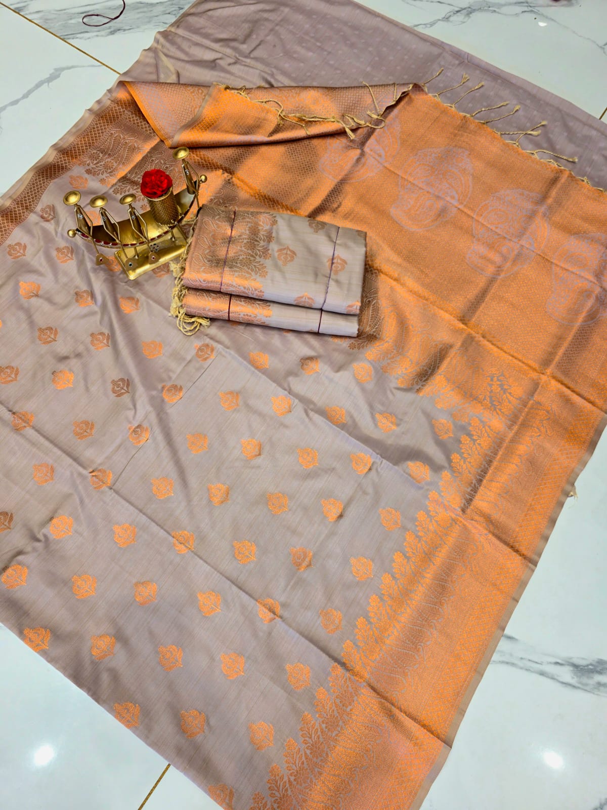 Royal Paisley Luxury Soft Silk Saree