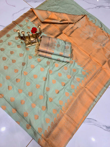 Royal Paisley Luxury Soft Silk Saree