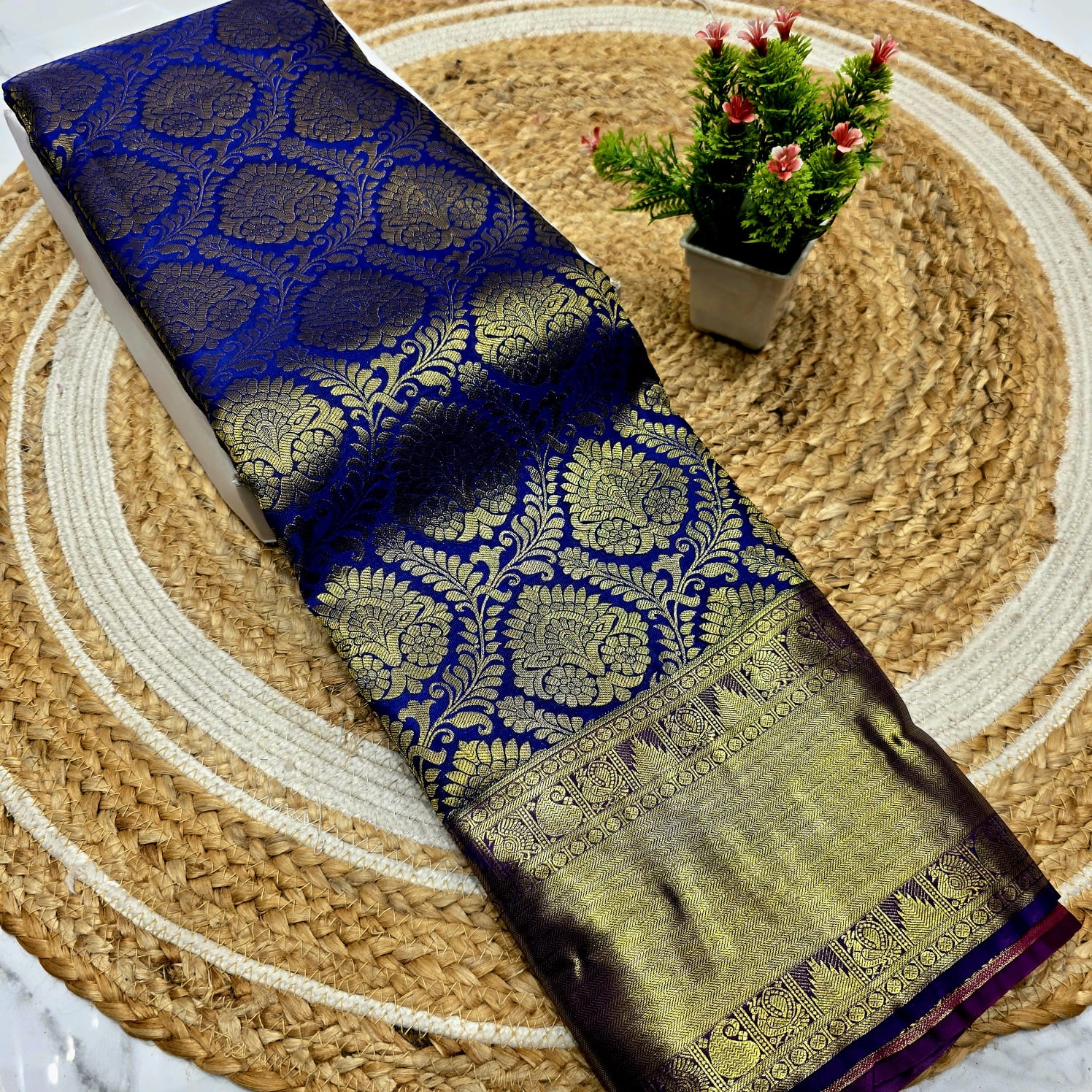 Half Mixed Silk Saree