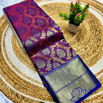 Half Mixed Silk Saree