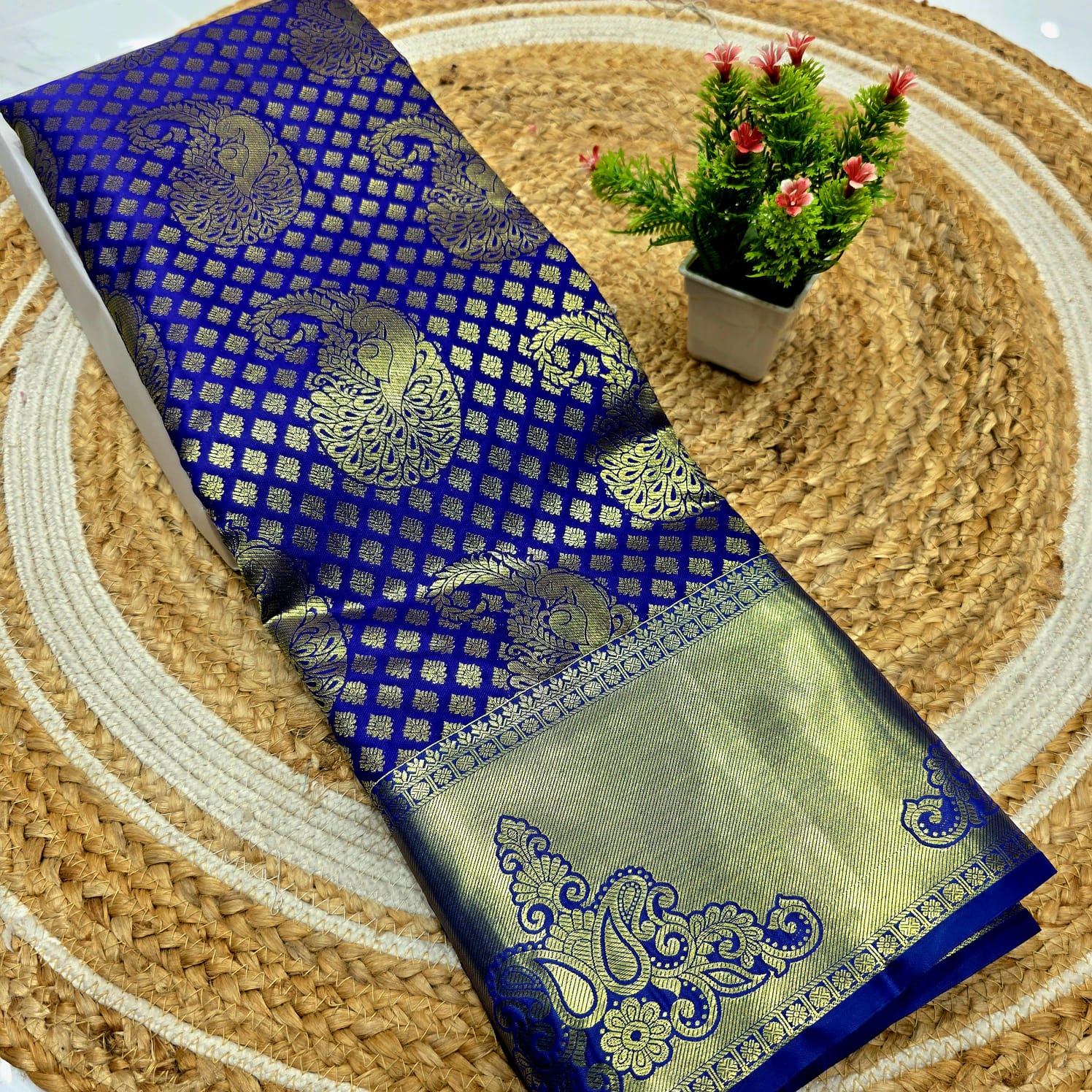 Half Mixed Silk Saree