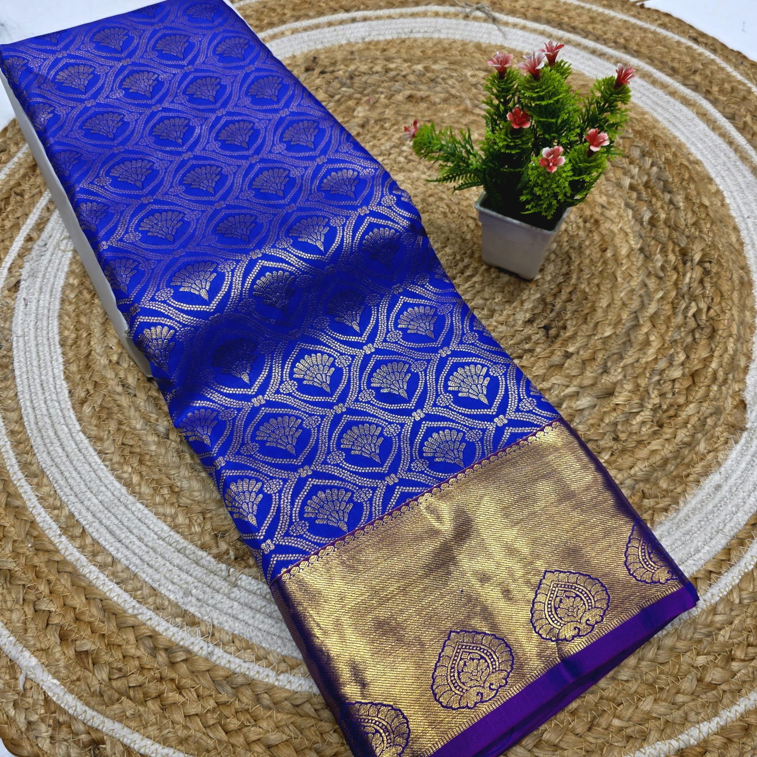 Half Mixed Silk Saree