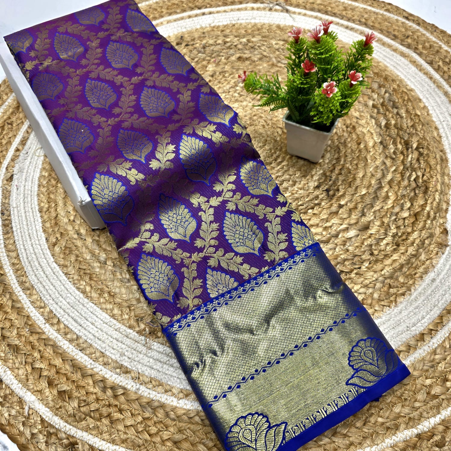 Half Mixed Silk Saree