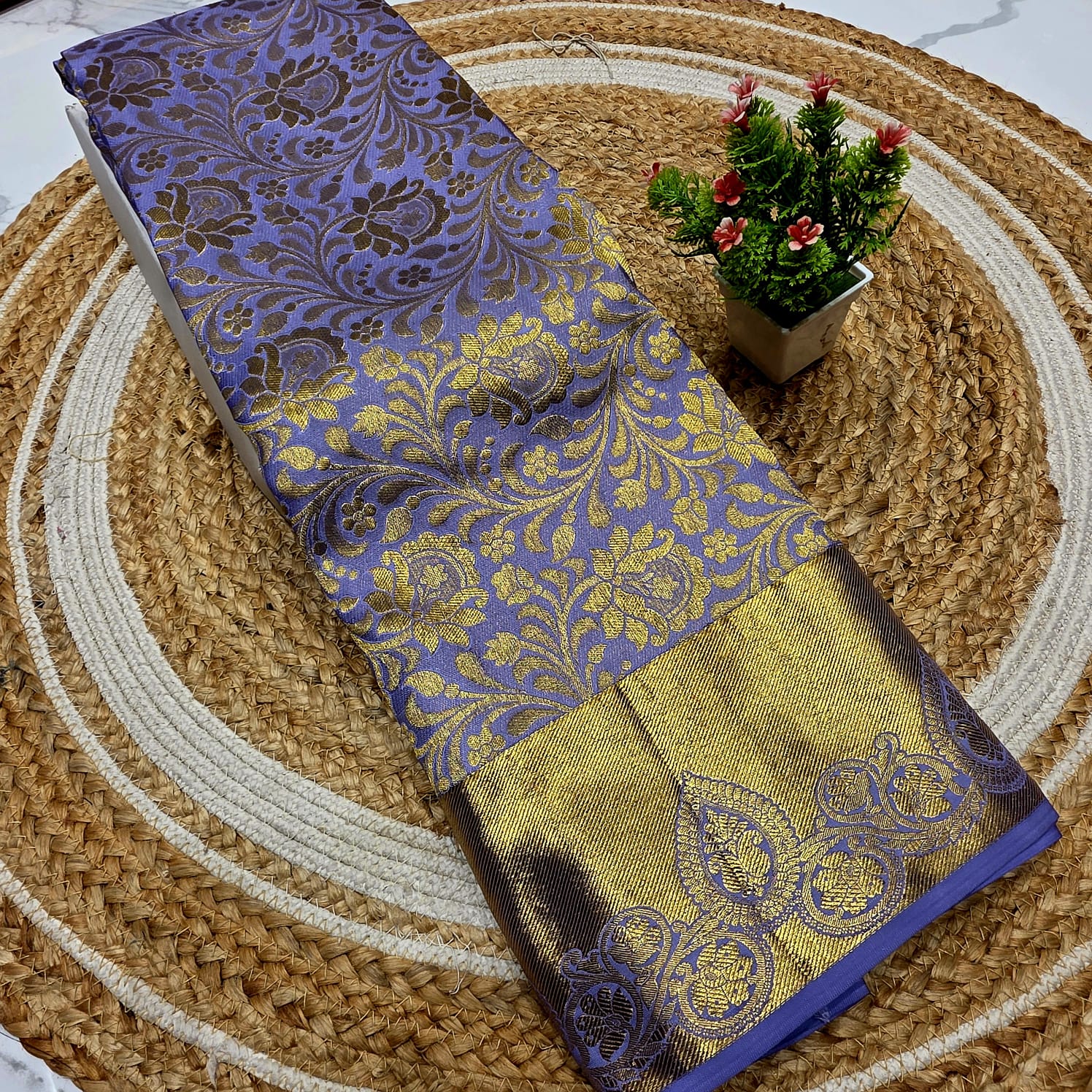 Half Mixed Silk Saree
