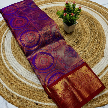 Half Mixed Silk Saree