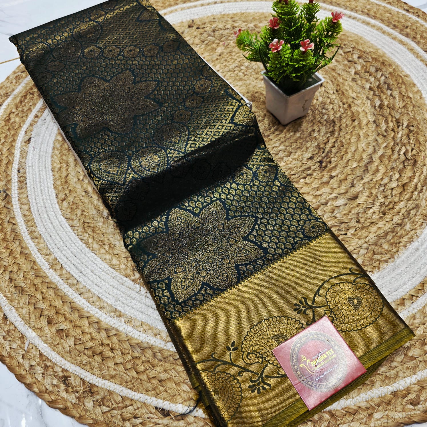 Half Mixed Silk Saree