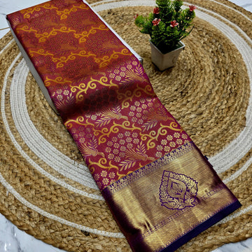 Half Mixed Silk Saree