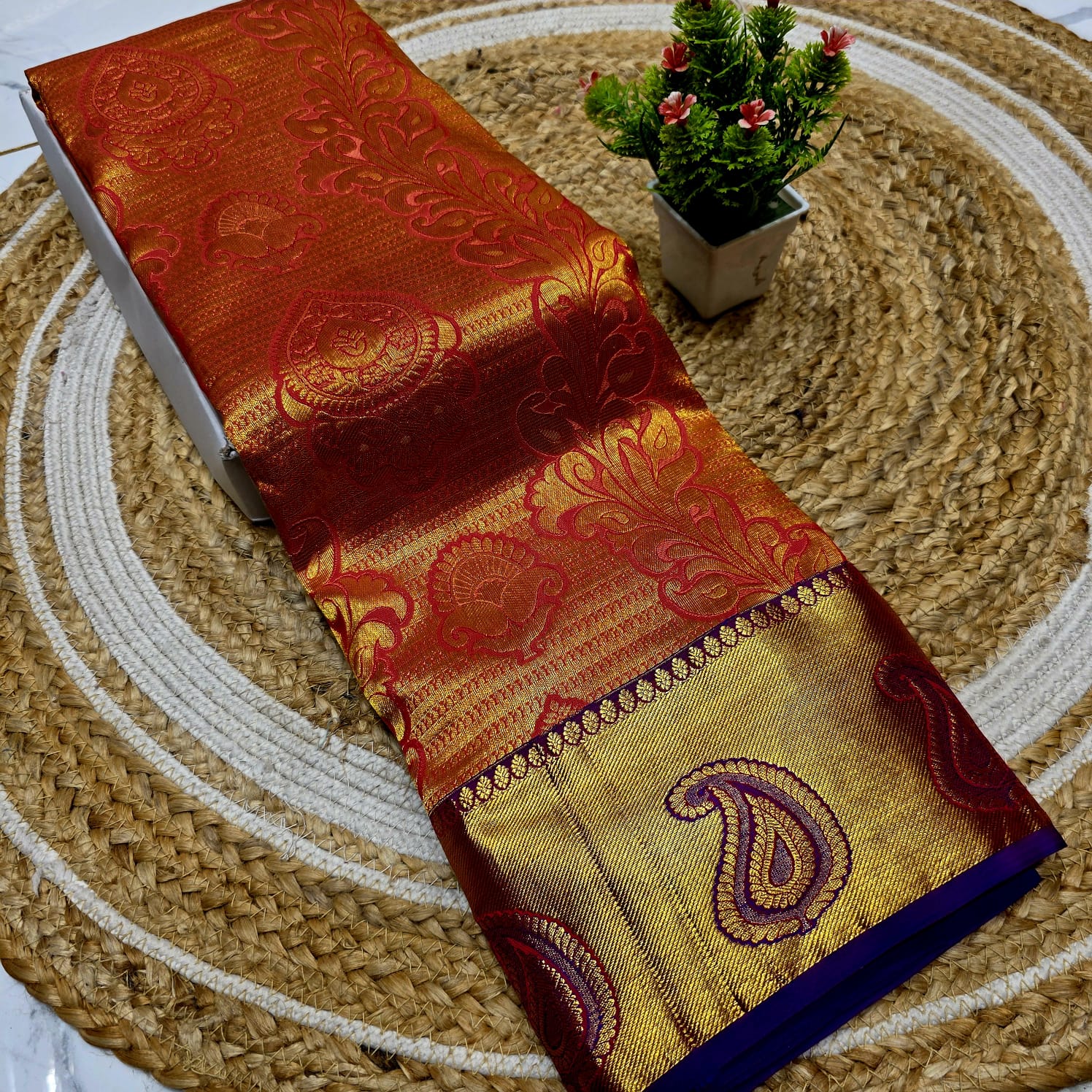Half Mixed Silk Saree