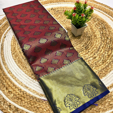 Half Mixed Silk Saree