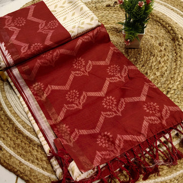 Offer Fancy Cotton Saree