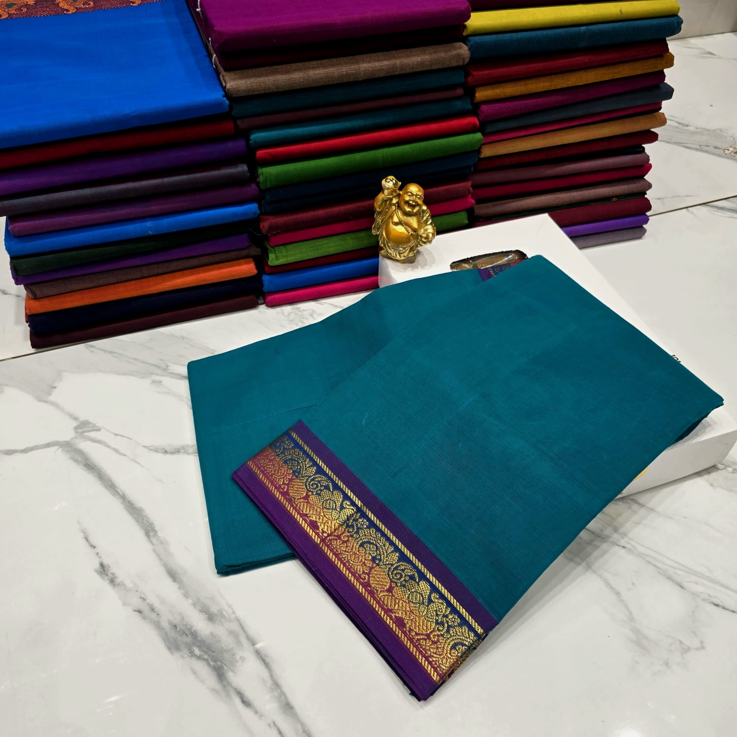 Traditional Chettinad cotton saree ( without blouse )
