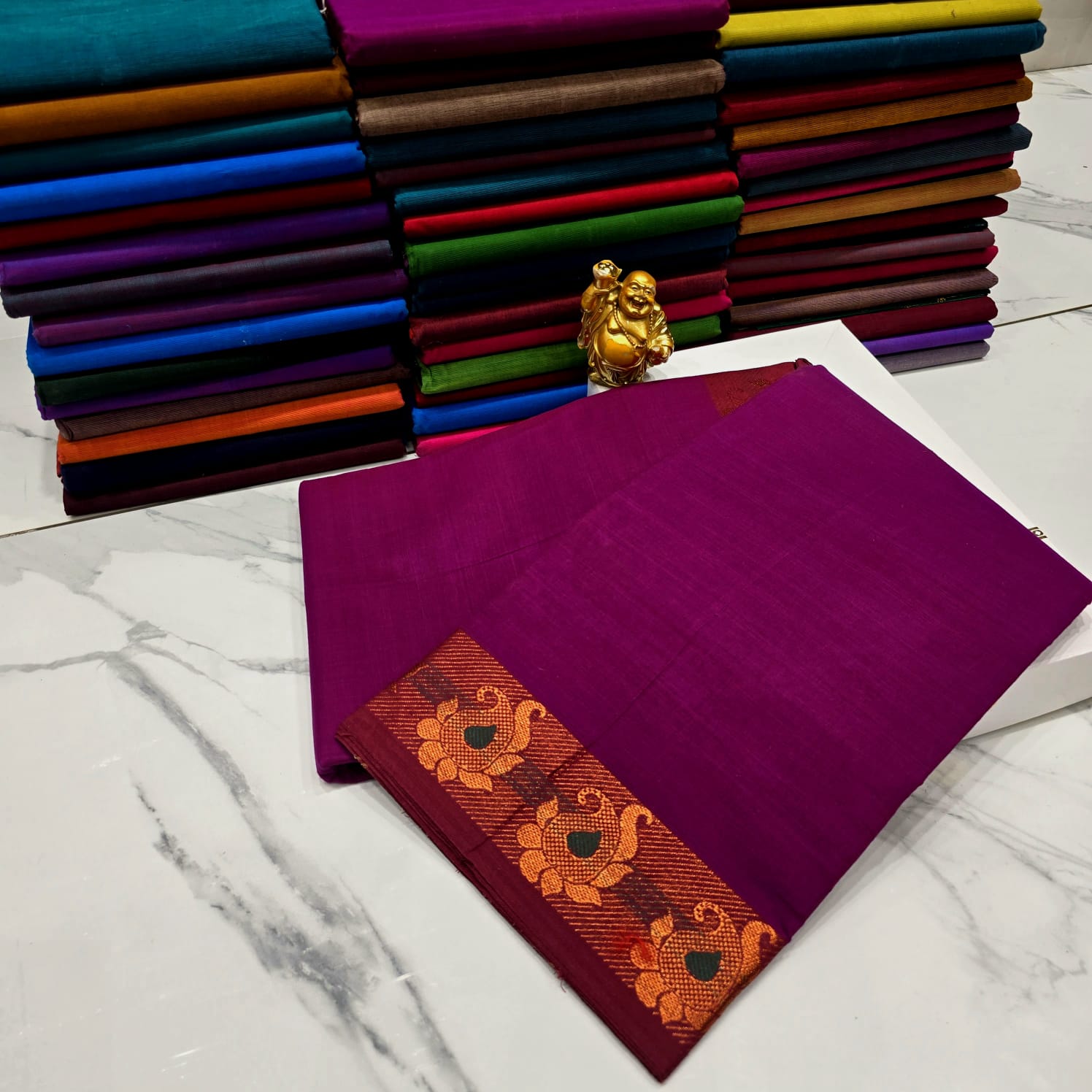 Traditional Chettinad cotton saree ( without blouse )