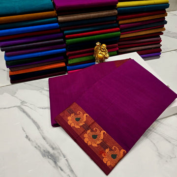 Traditional Chettinad cotton saree ( without blouse )