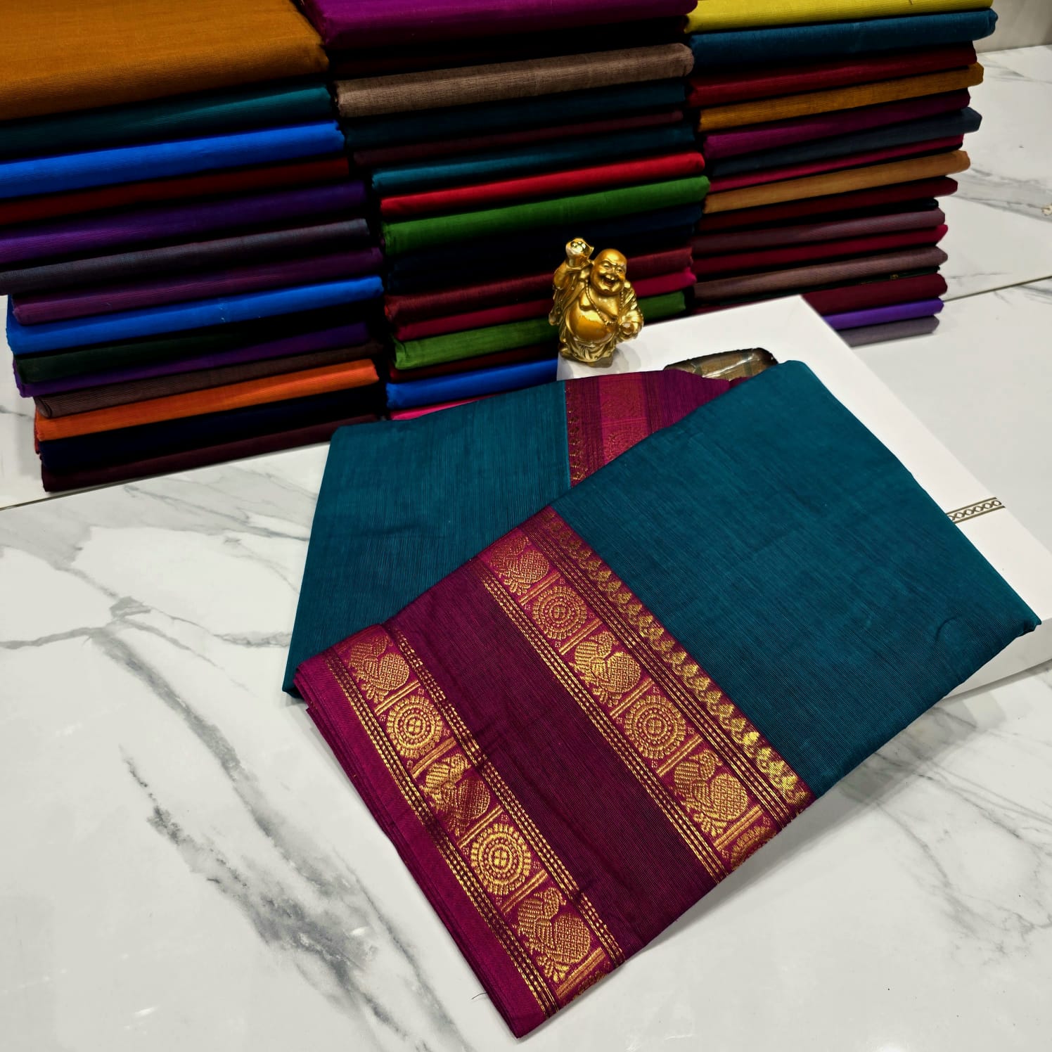 Traditional Chettinad cotton saree ( without blouse )