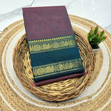 Traditional Chettinad cotton saree ( without blouse )