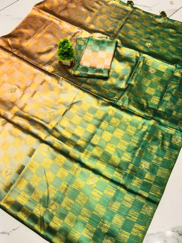 Fancy blousework  softy saree