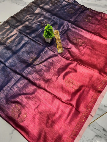 Fancy blousework  softy saree