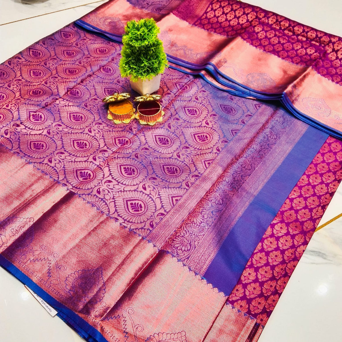 Half Mixed Silk saree
