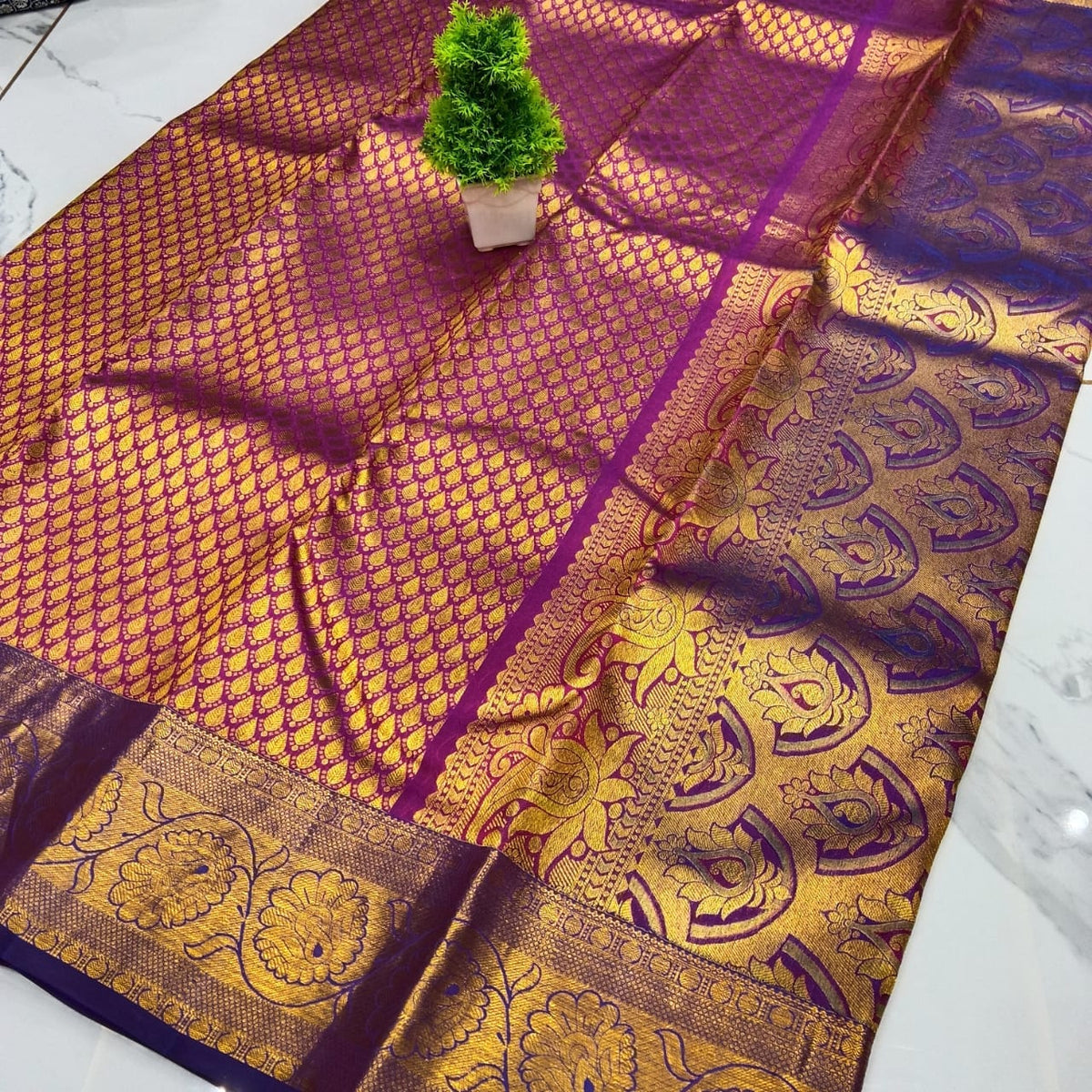Half Mixed Silk saree