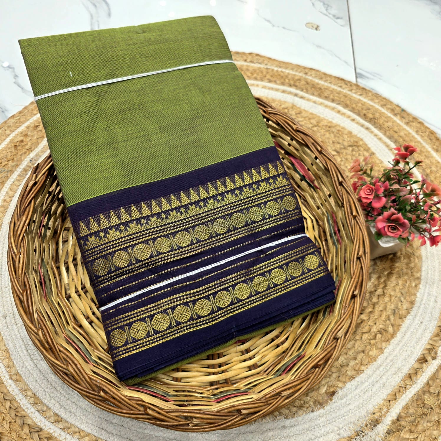 Chettinad Cotton Saree ( Without blouse )