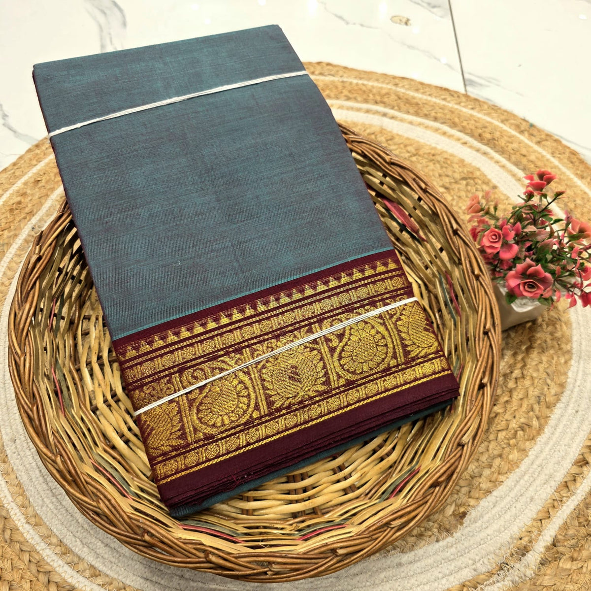 Chettinad Cotton Saree ( Without blouse )