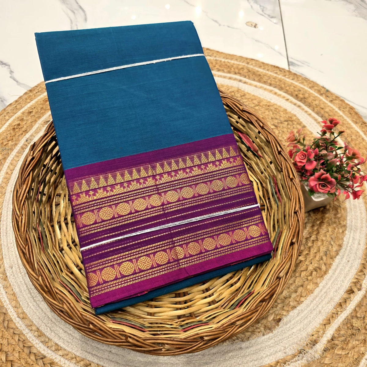 Chettinad Cotton Saree ( Without blouse )
