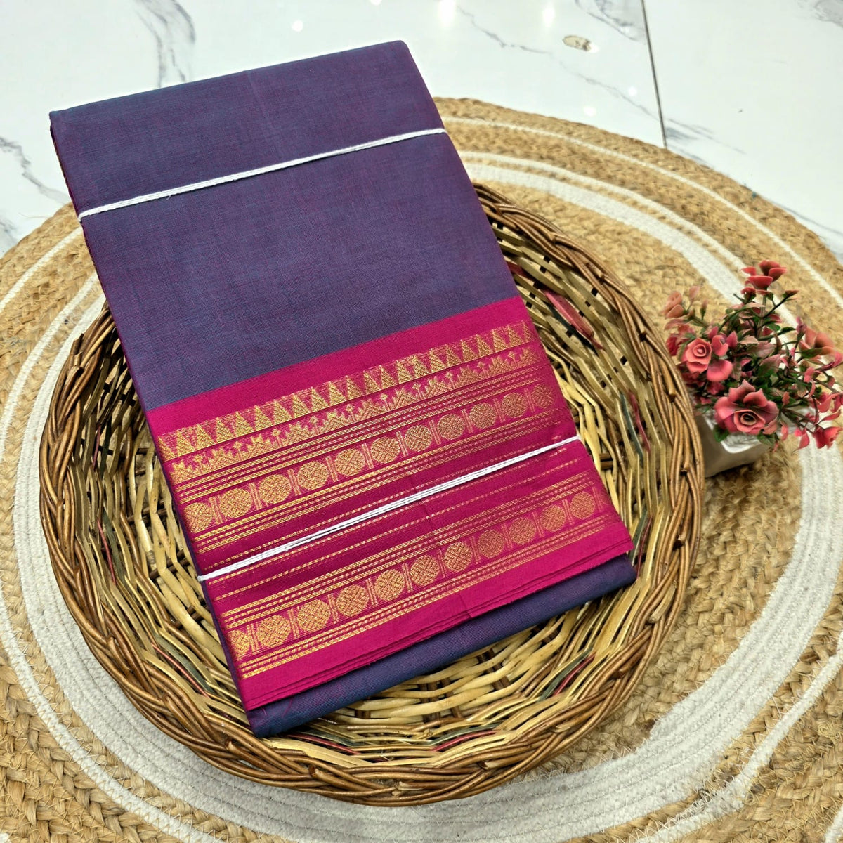Chettinad Cotton Saree ( Without blouse )