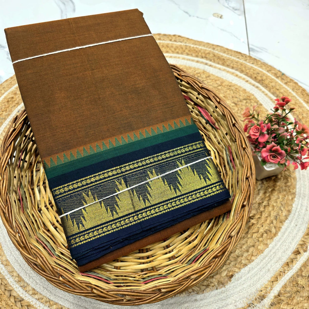 Chettinad Cotton Saree ( Without blouse )
