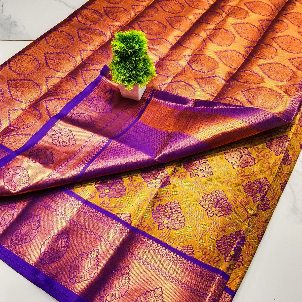 Jari Jacquard Tissue Saree