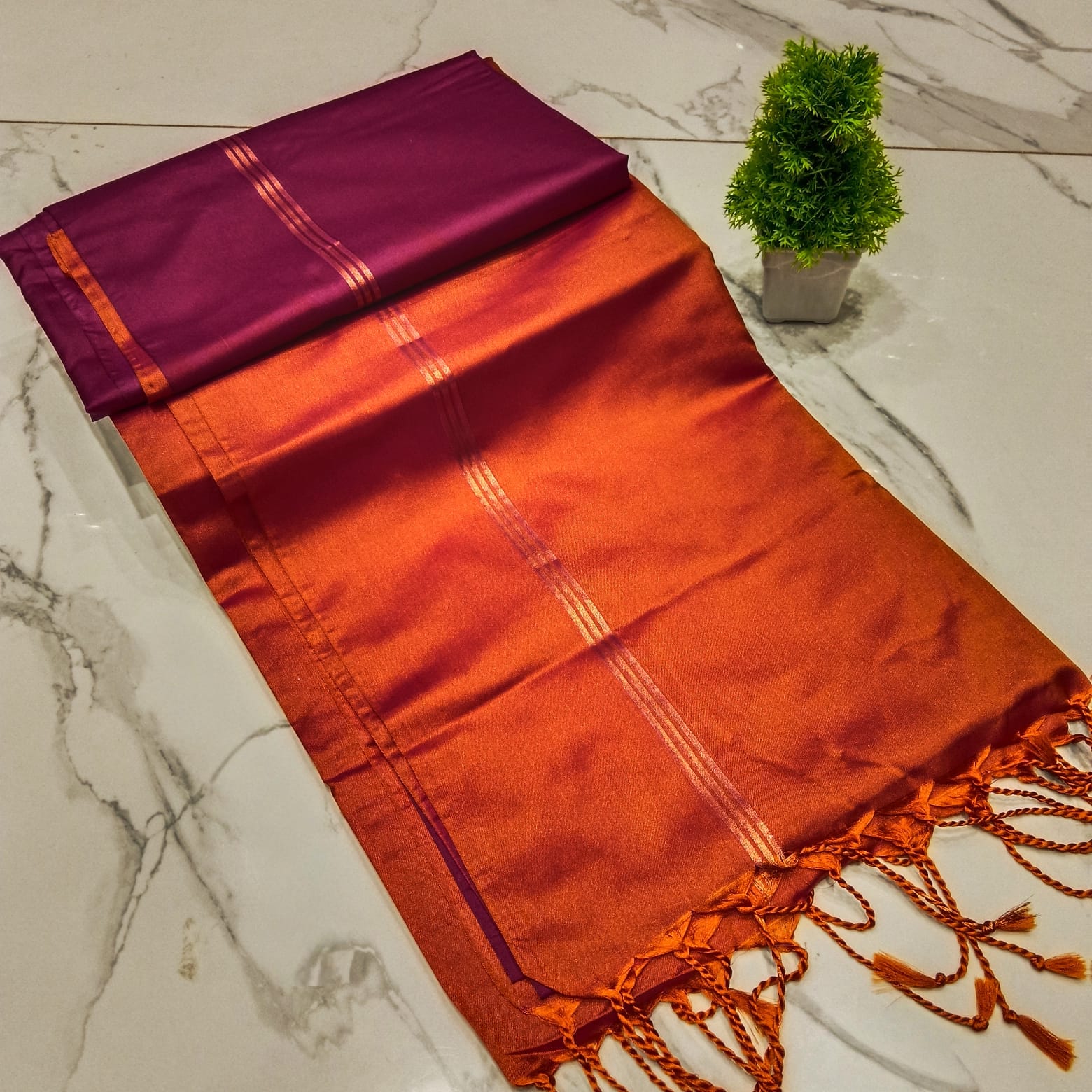 Plain Luxury Soft Silk Sarees With Jacquard blouse