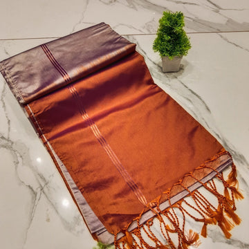 Plain Luxury Soft Silk Sarees With Jacquard blouse