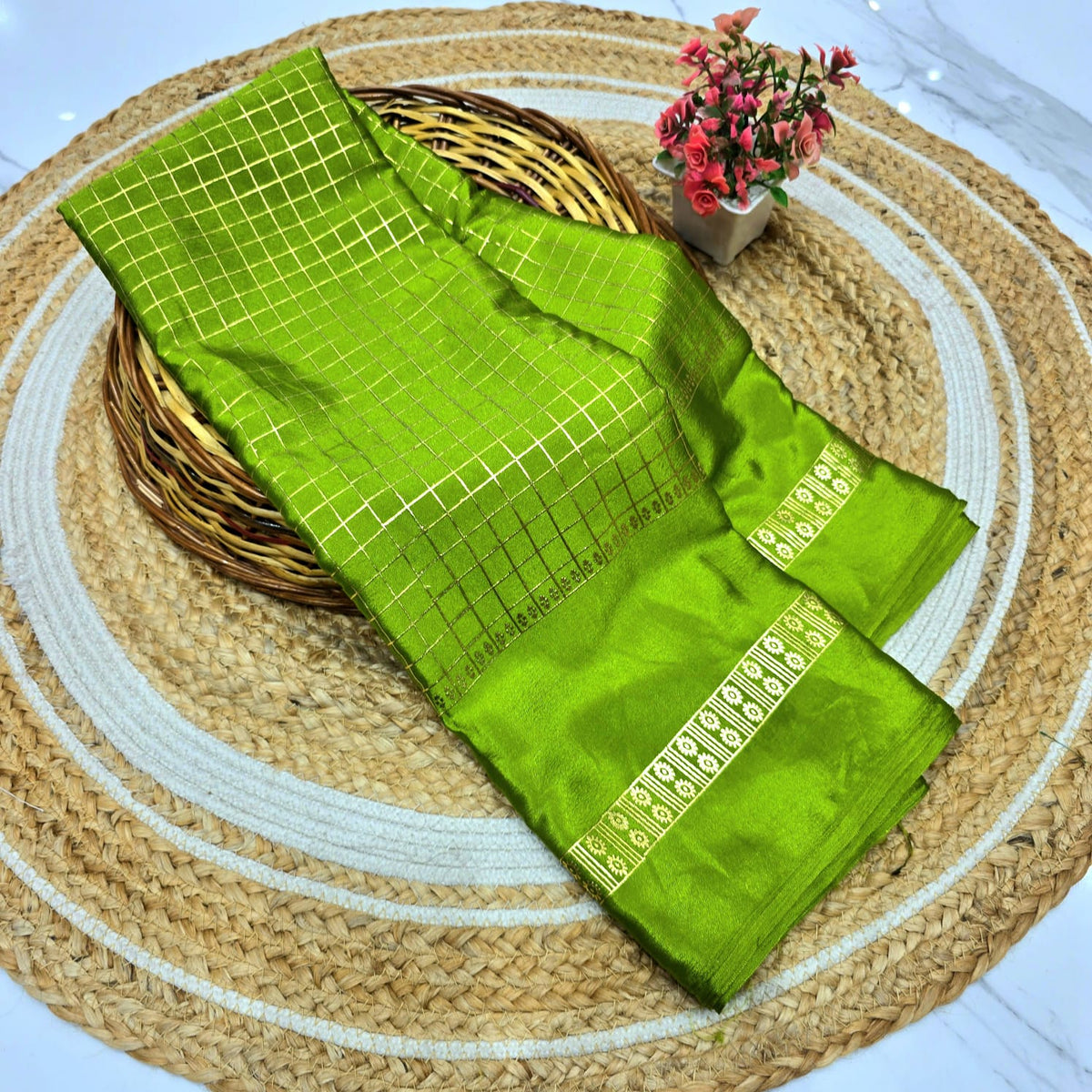 Foil Printing Saree