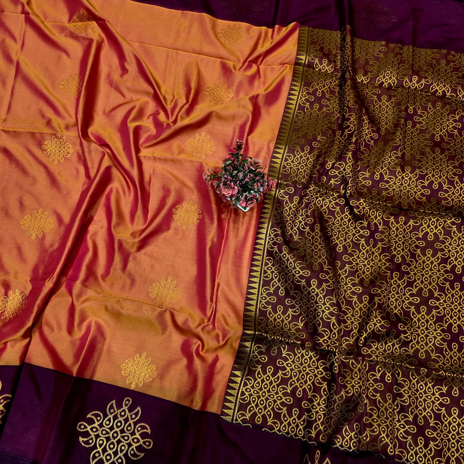 Kolam design saree
